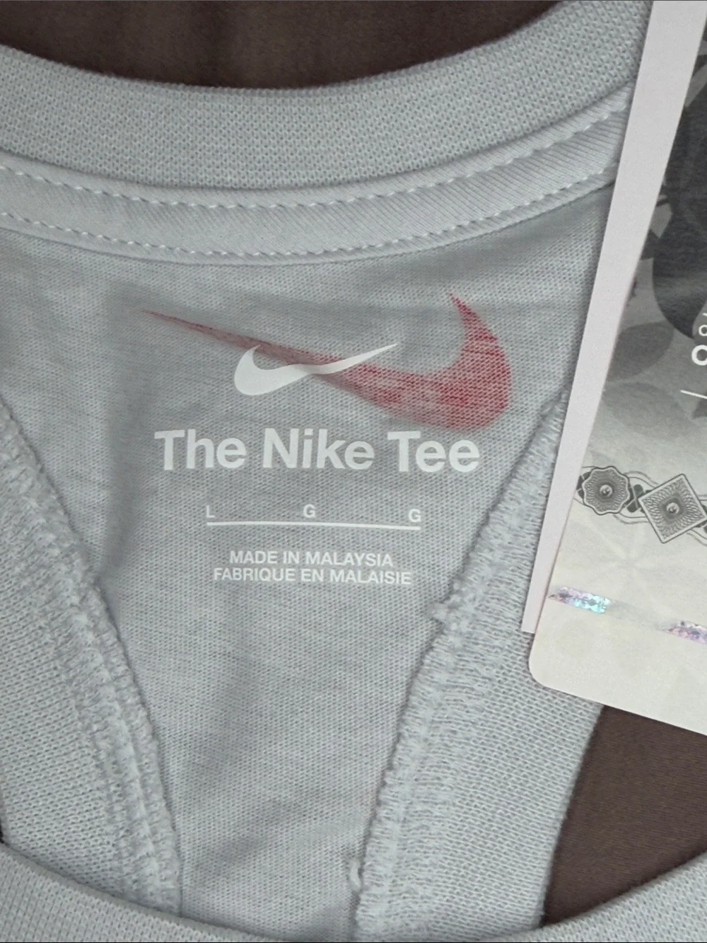 Nike Women's Light Gray Ohio State Racerback Tank Large